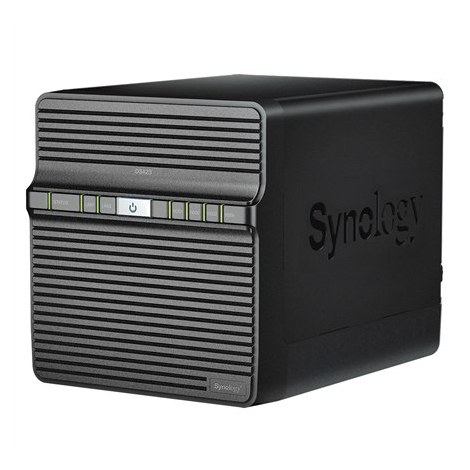 Synology | Tower NAS | DS423 | up to 4 HDD/SSD | Realtek | RTD1619B | Processor frequency 1.7 GHz | 2 GB | DDR4 - 3